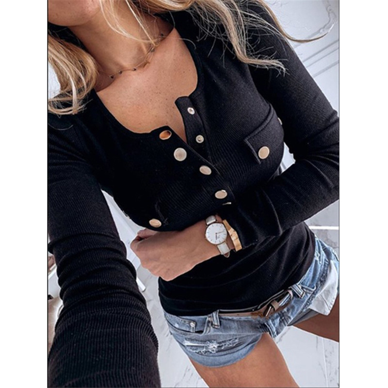 Solid Color Long‑Sleeved Bottoming Shirt – Lightweight Sweater Top - Image 4