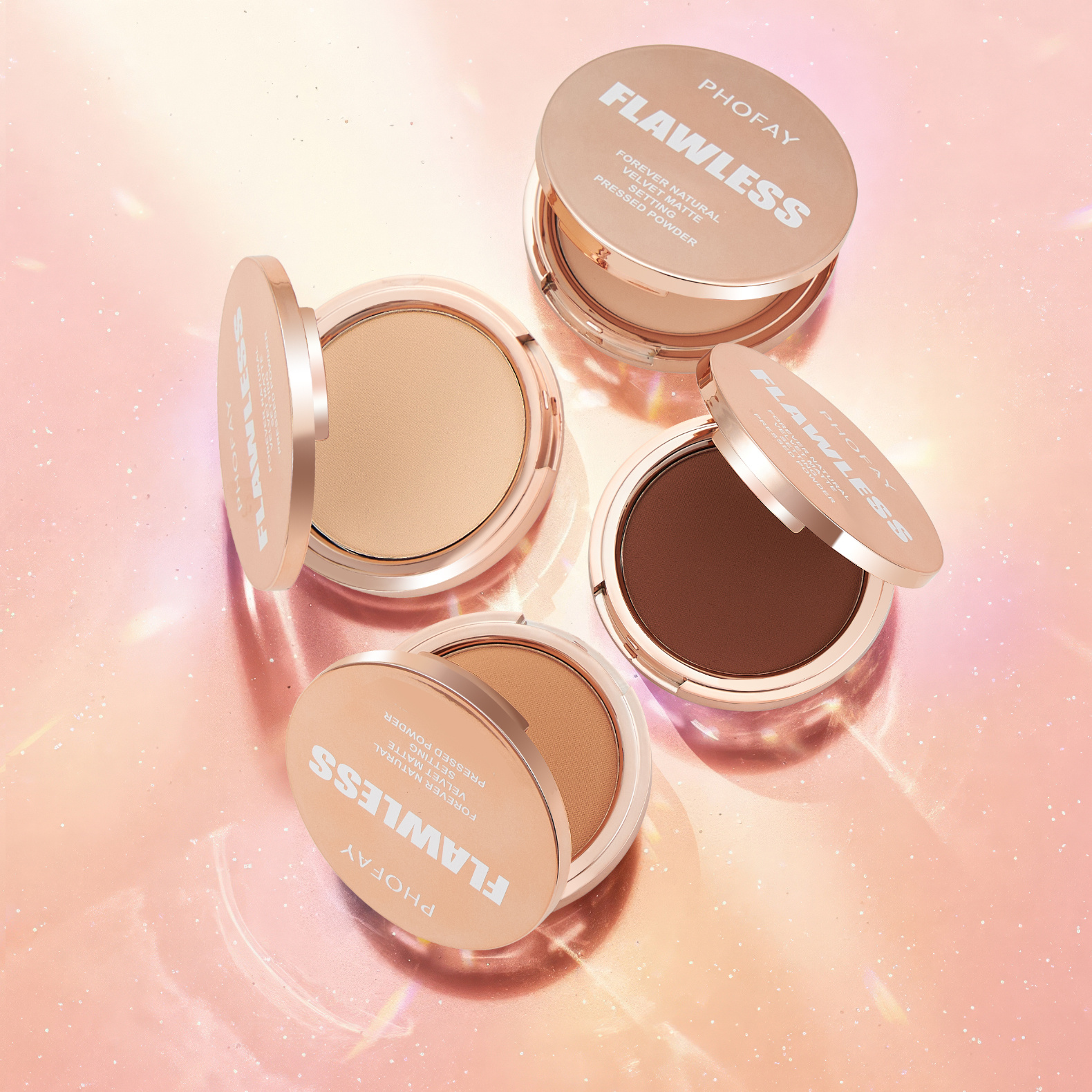 PHOFAY Matte Setting Pressed Powder - obrazek 6