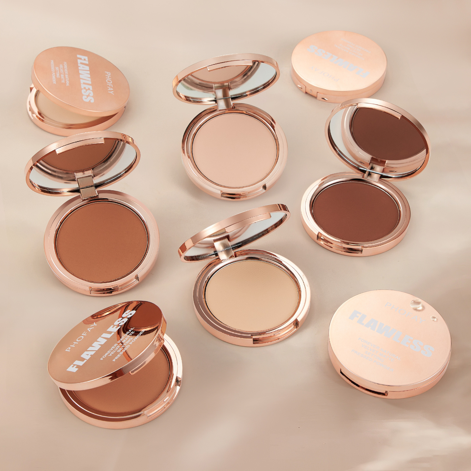 PHOFAY Matte Setting Pressed Powder - obrazek 8