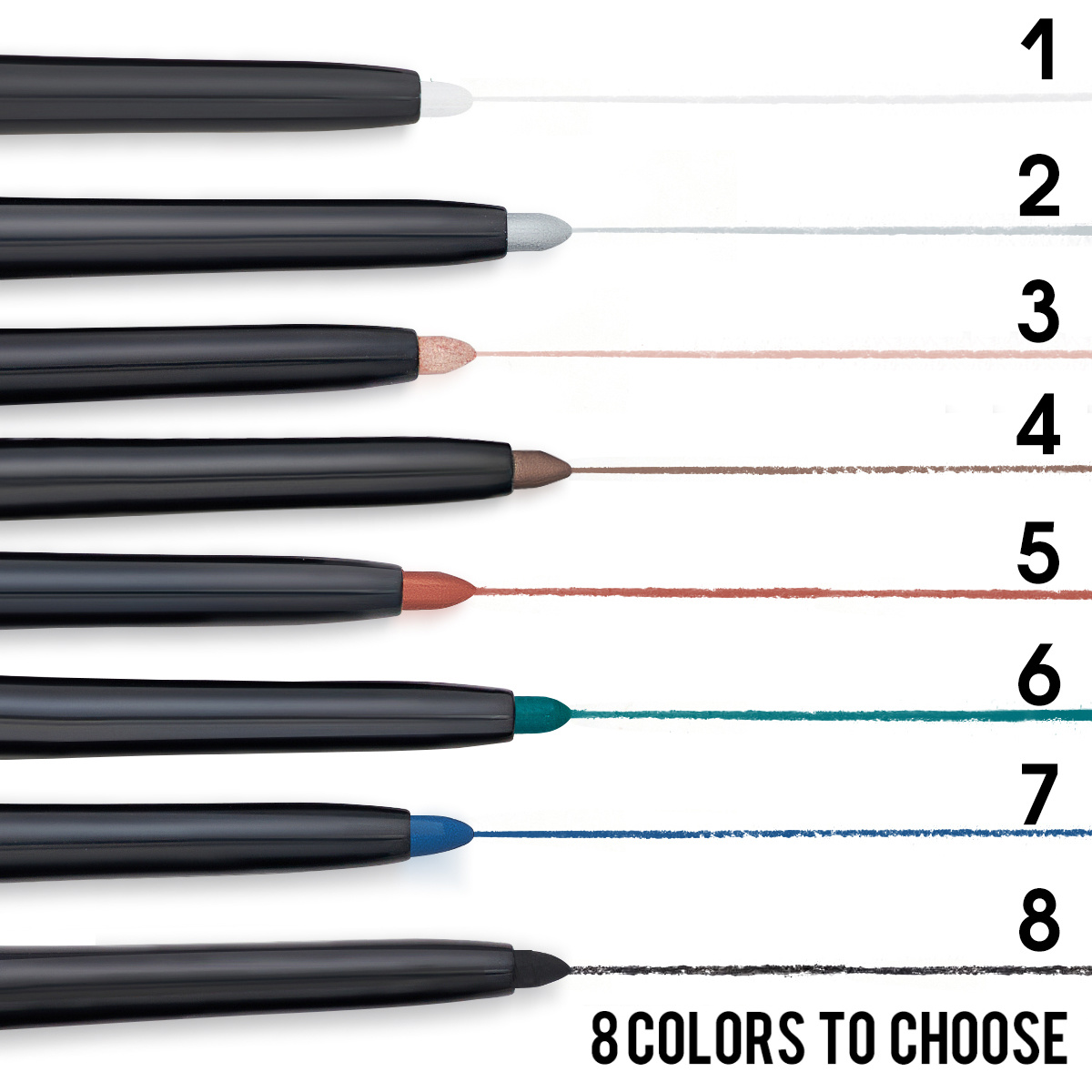 PHOFAY Waterproof Colorful Eyeliner Set - obrazek 5