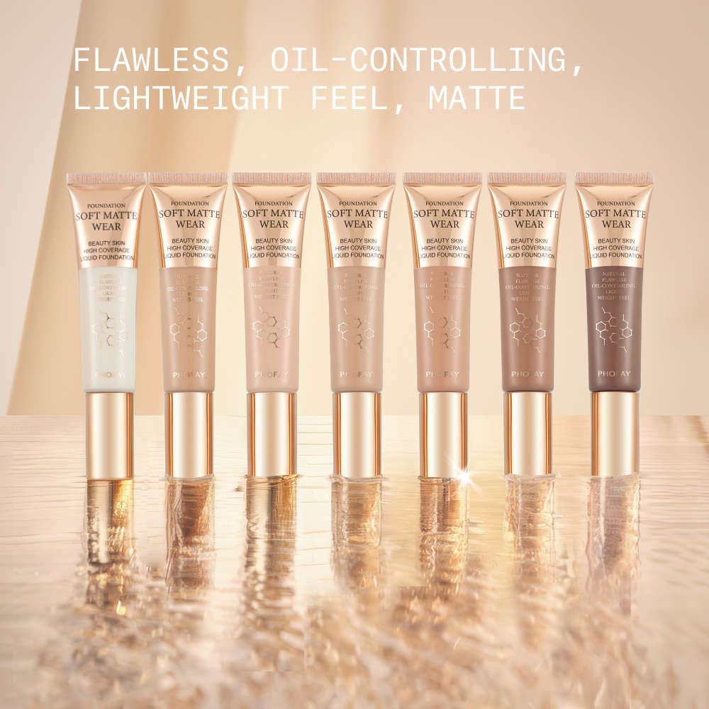 PHOFAY Full Coverage Foundation - obrazek 7