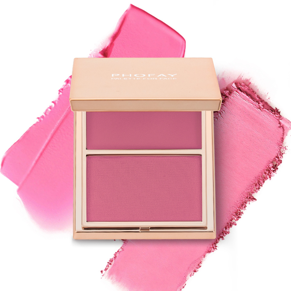 PHOFAY Double-Take Cream & Powder Blush Duo - Image 10